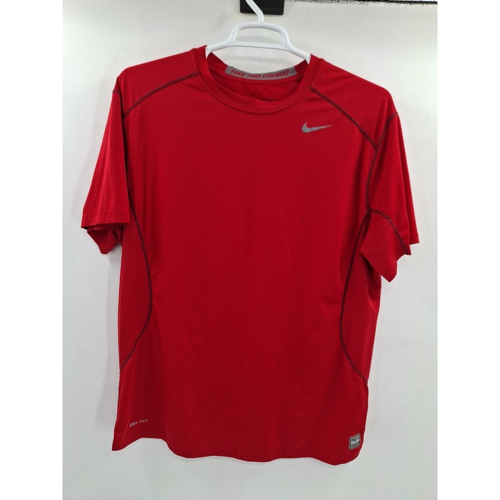 Nike‎ Pro Combat Dri-FIT Fitted XXL Red Shirt